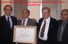 Premiazione UNESCO roma 2005